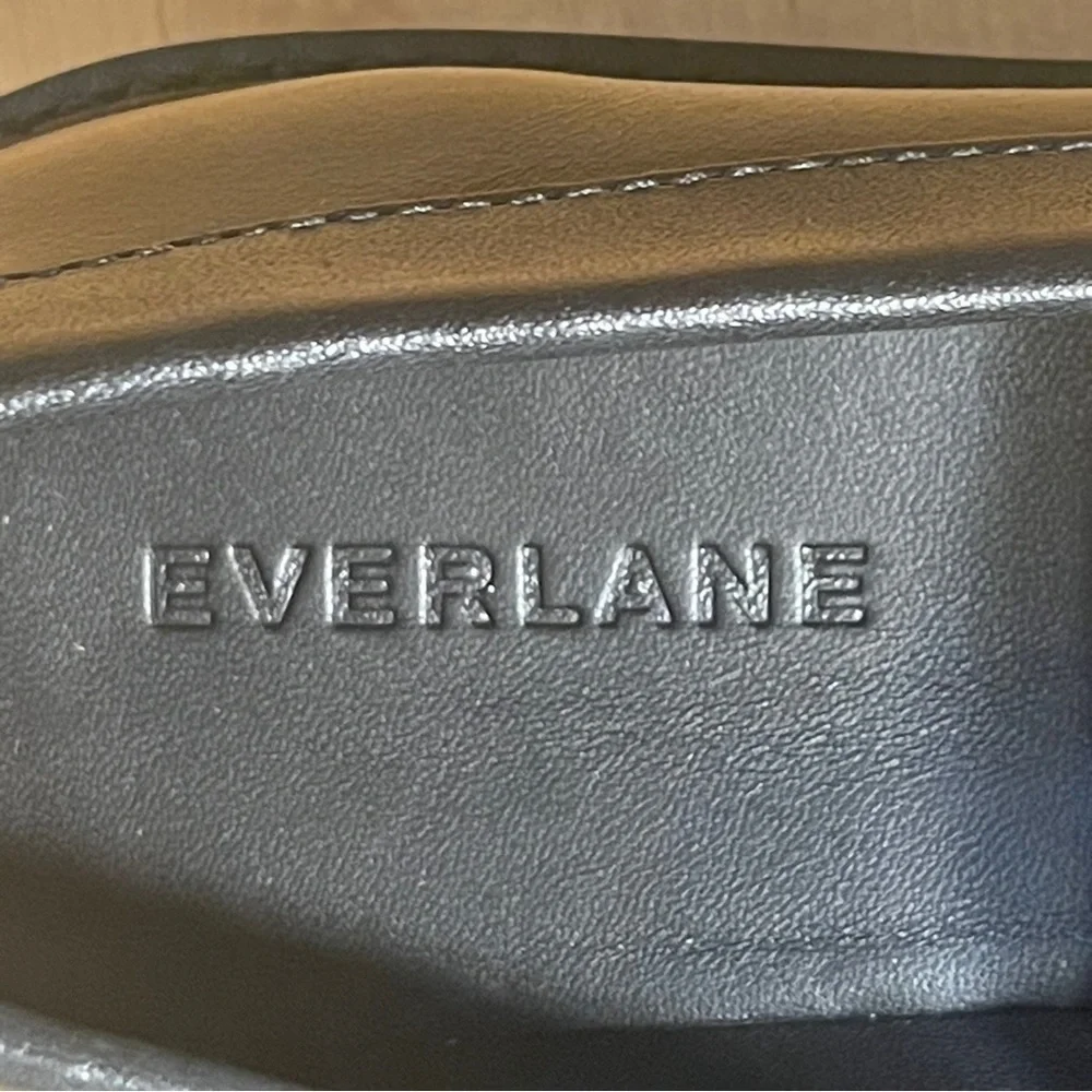 Everlane The Lug Loafer Black Leather Lug Sole Shoes Women's 8.5